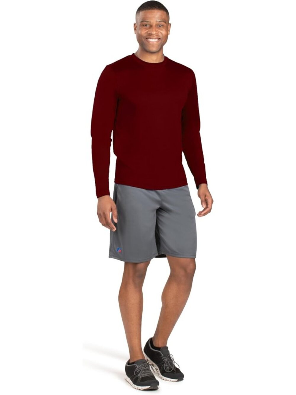 Men's Long Sleeve Performance Tee - Moisture-Wicking, Athletic Fit, Activewear